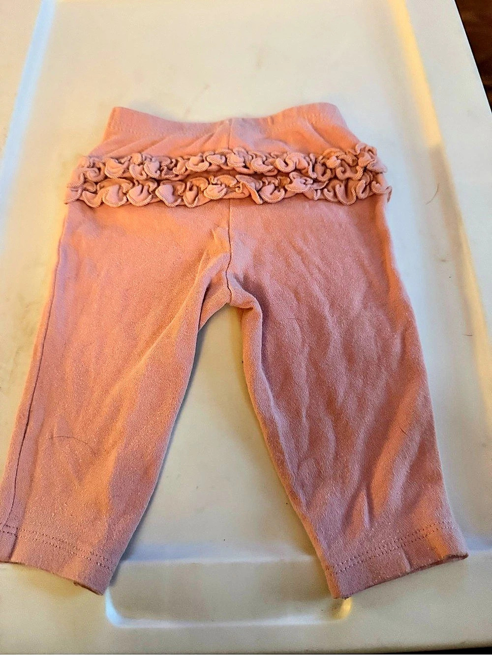 Classic Ruffle Leggings Girls Pink